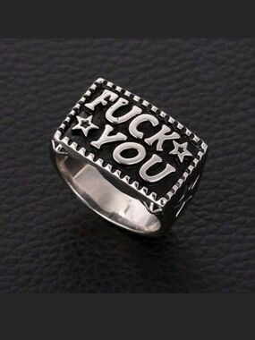 Hand Crafted Silver Tone Men’s Ring Sz 12